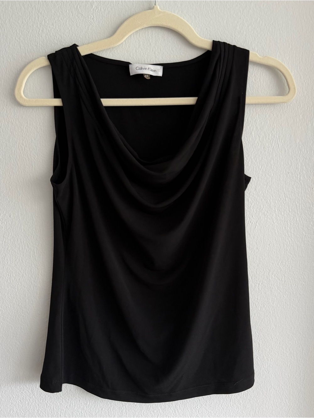 Calvin Klein Black Cowl Neck Sleeveless Camisole